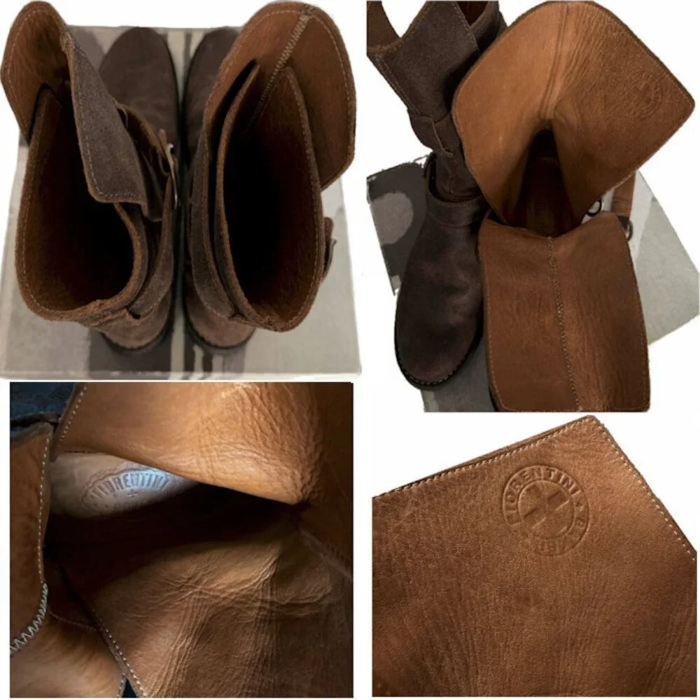 FIORENTINI + BAKER 2-Buckle Eternity 713 Moto Boots Levanzo Ice Size 38.5 NIB - Picture 12 of 14